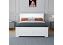 4ft6 Double Connor 4 drawer white painted solid wood bed frame 5